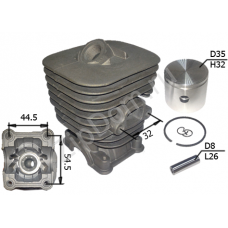 Поршневая группа для бензокос Хускварна 128R серия Ultra Pro
