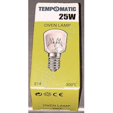 Лампочка духовки 25w, E14, 300°, зам.33CU106, 481281728321, H8002232