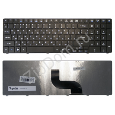Клавиатура для ноутбука Acer Aspire 5810, 5810T, 5410T, 5820TG, 5536, 5738, 5739, 5551 Series. Плоский Enter. Черная, с рамкой. PN: NSK-AL10R.