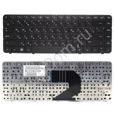 Клавиатура для ноутбука HP 430, 630, 635, Pavilion G4-1000, G6-1000, Compaq Presario CQ43 Series. Плоский Enter. Черная, без рамки. PN: 653390-251.