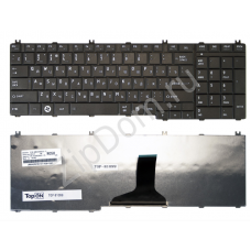 Клавиатура для ноутбука Toshiba Satellite C650, C655, C655D, C660, L650, L655, L670, L675 Series. Плоский Enter. Черная, без рамки. PN: NSK-TN0GQ.