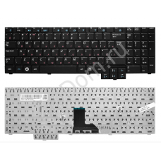 Клавиатура для ноутбука Samsung R519, R523, R525, R528, R530, R538, R540, P580 Series. Г-образный Enter. Черная, без рамки. PN: 9Z.N5LSN.00R.