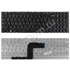 Клавиатура для ноутбука Samsung RC510, RC520, RV509, RV511, RV513, RV515, RV518, RV520 Series. Плоский Enter. Черная, без рамки. PN: BA59-02927C.