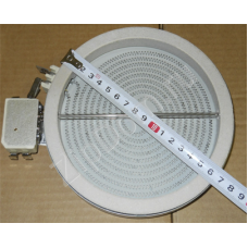 Электроконфорка стеклокерамическая 1200W, D165/d145mm, hi-light
